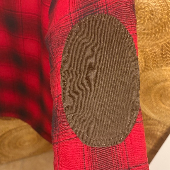 Field & Stream Red Plaid Flannel Fleece Shirt Jacket Size Large - Picture 6 of 11